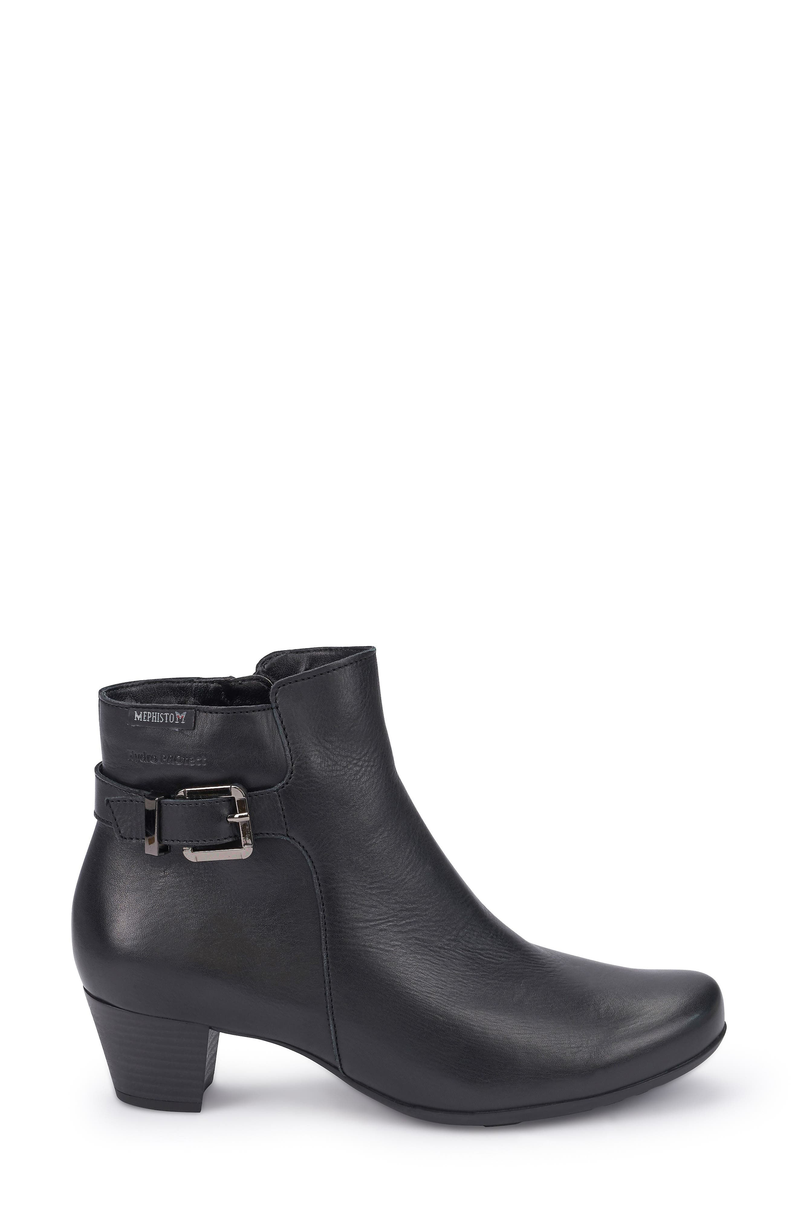 Marilia Bootie, Alternate, color, BLACK LEATHER