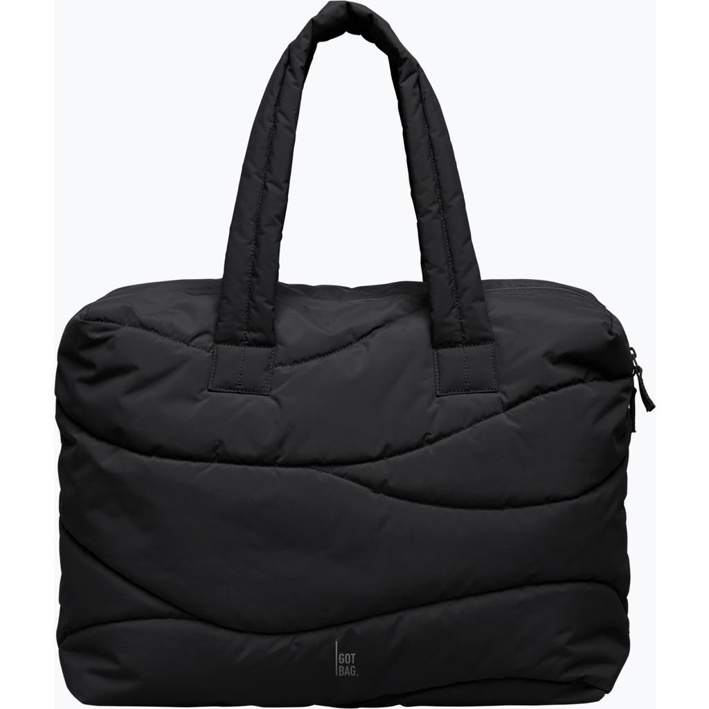 Got Bag Wavy Puffer Recycled Nylon Everyday Laptop Bag In Black