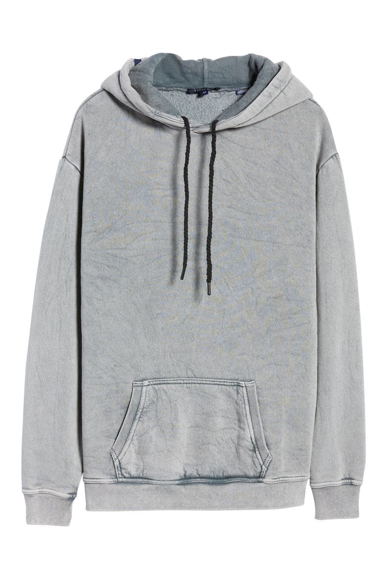 Cotton Fleece Hoodie, Alternate, color, GREY