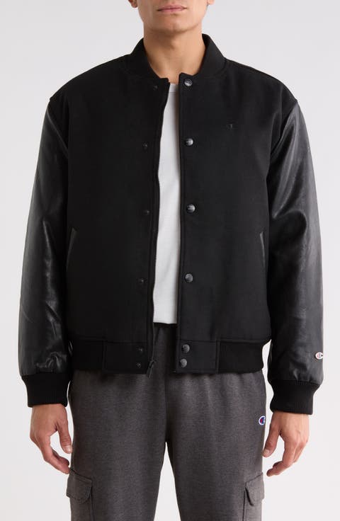 Mixed Media Varsity Jacket
