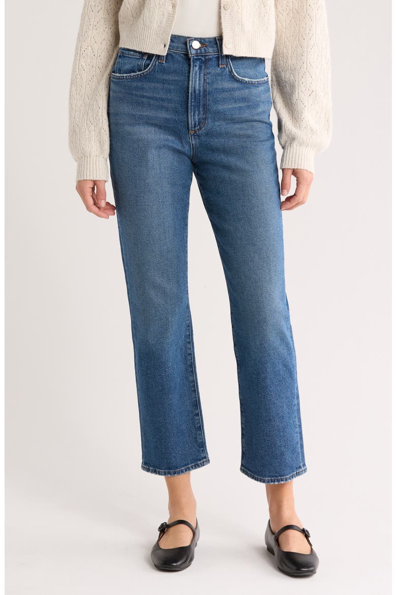 The Stella High Waist Ankle Slim Straight Leg Jeans, Main, color, PERFECT PAIR