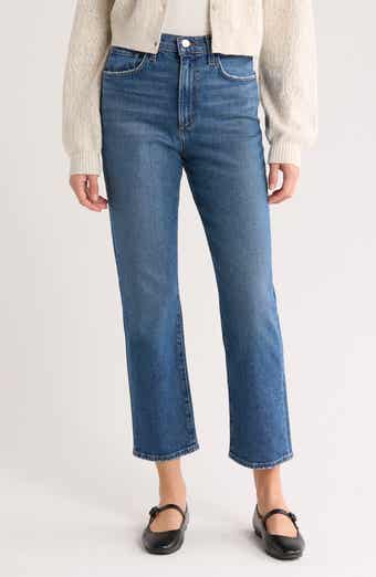 The Stella High Waist Ankle Slim Straight Leg Jeans