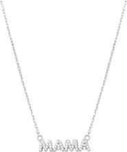 MARLYN SCHIFF Cubic Zirconia Mama Necklace