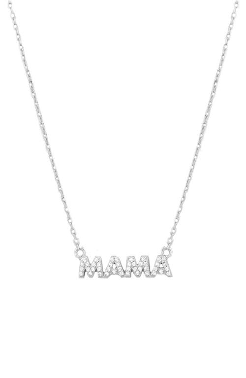 Marlyn Schiff Cubic Zirconia Mama Necklace