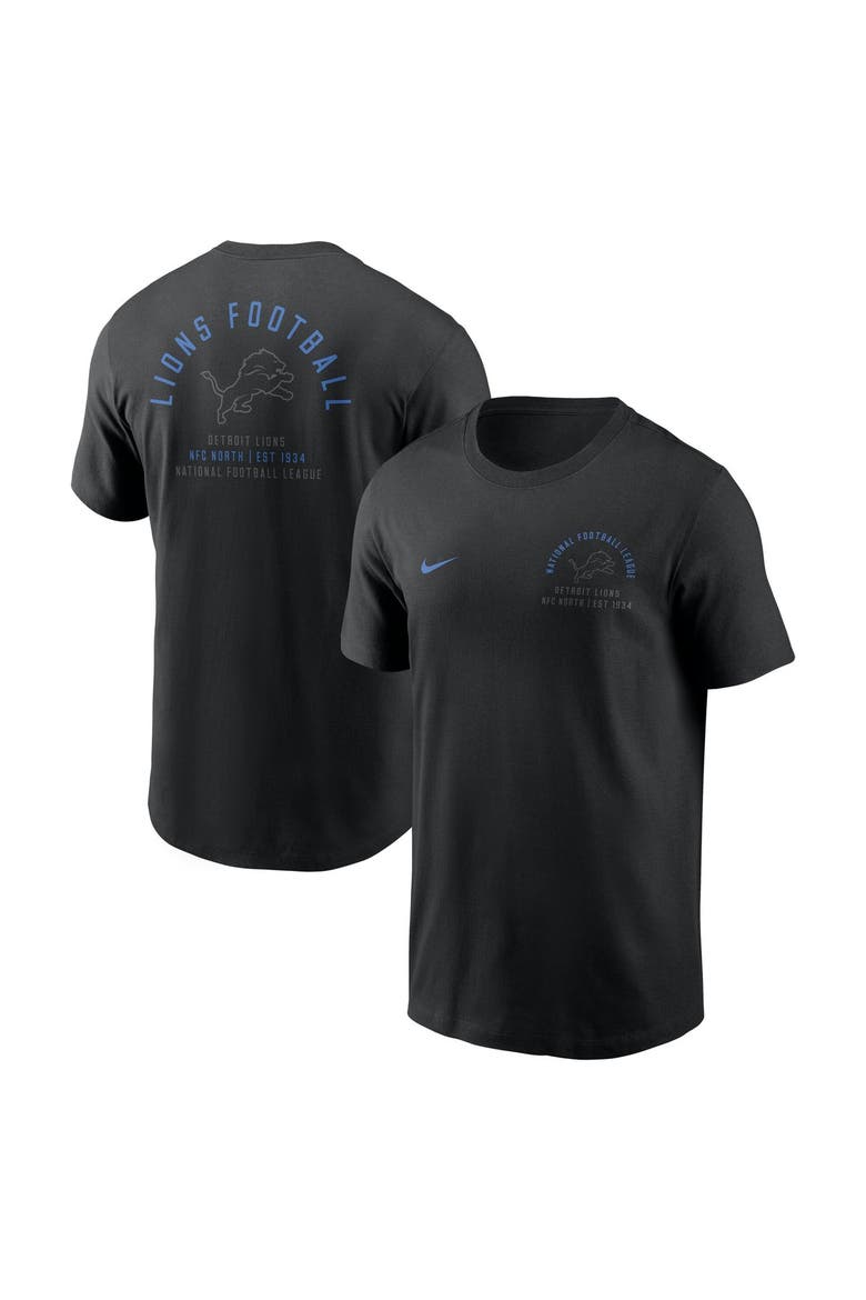 Men's Nike Black Detroit Lions Split Logo T-Shirt, Main, color, Black