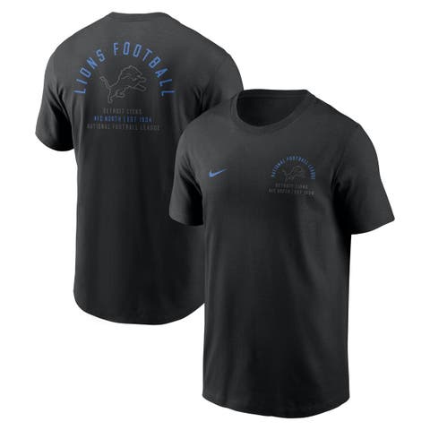 Men's Nike Black Detroit Lions Split Logo T-Shirt