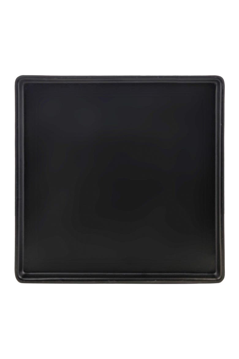 Grace Stoneware 4-Piece Salad Plate Set, Alternate, color, Black Matte