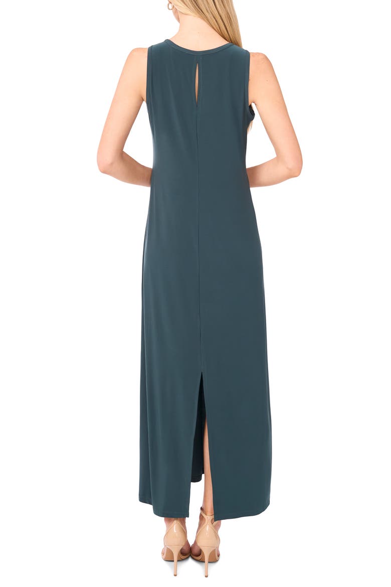 Sleeveless Maxi Dress, Alternate, color, FOREST NIGHT