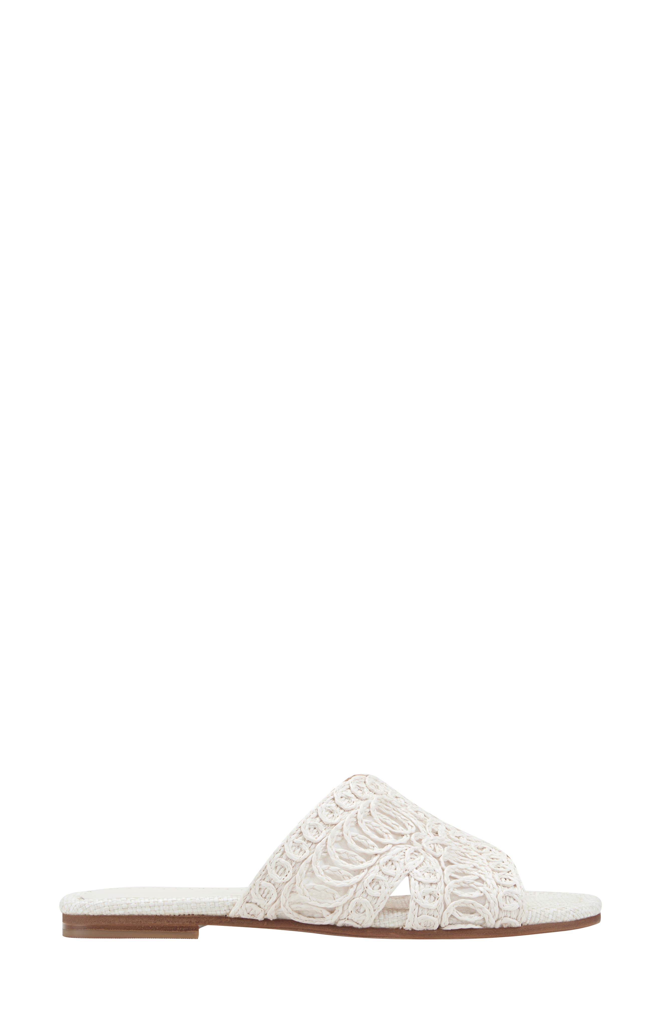 Marc Fisher Nalany Slide Sandal, Alternate, color, White