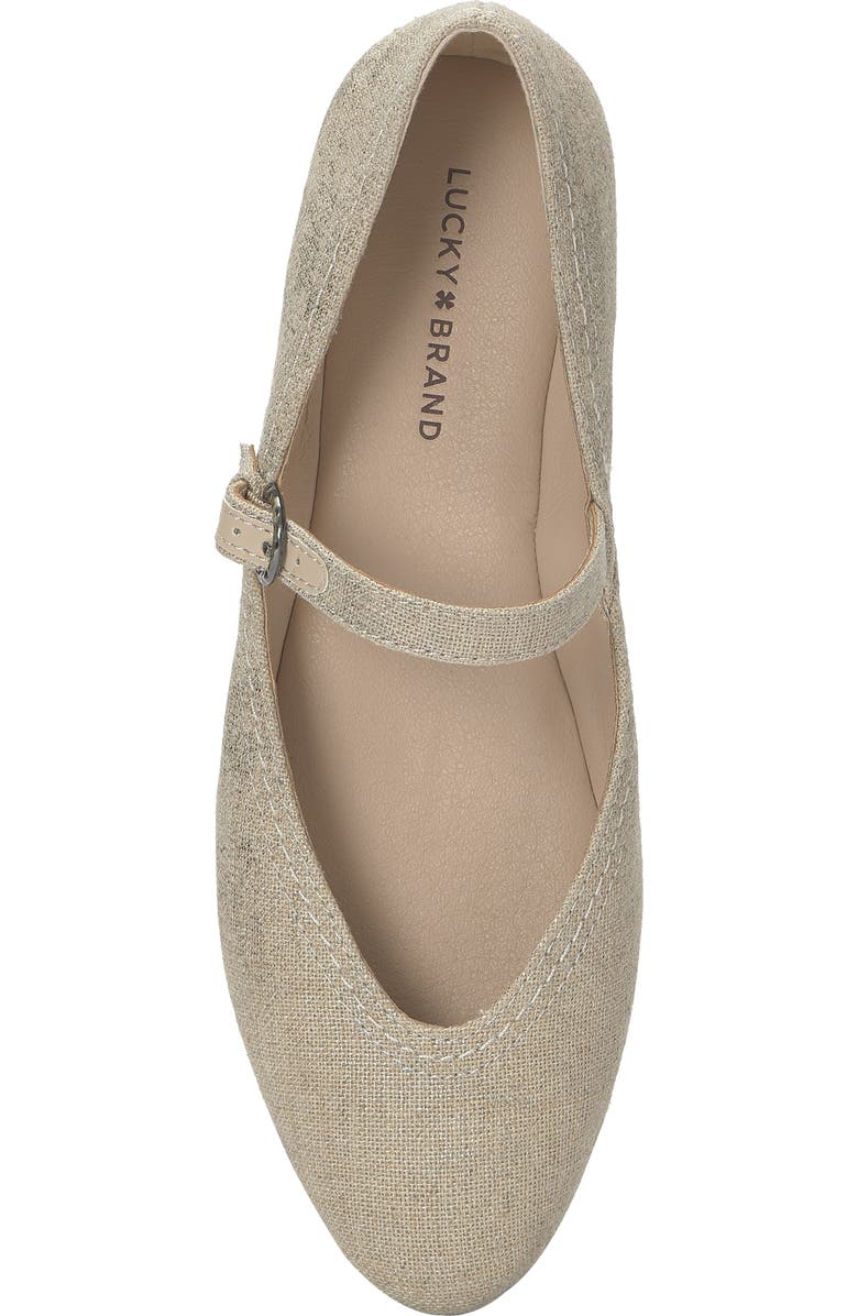 Lucky Brand Cyrena Mary Jane Flat, Alternate, color, Natural/ Plat Multi