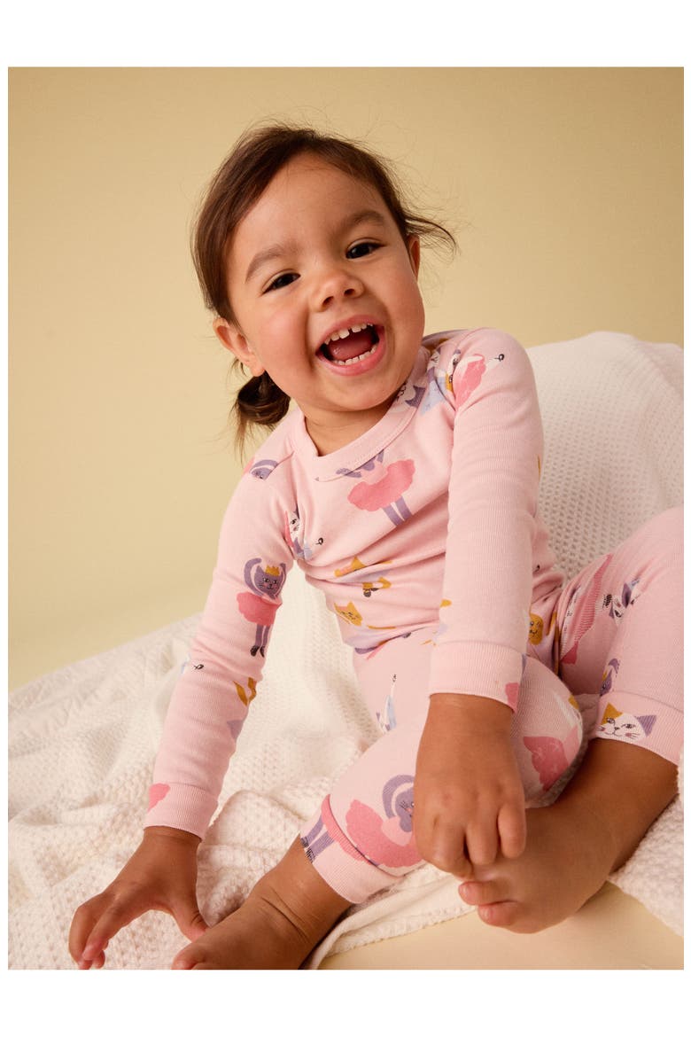 Goodnight Pajama Set, Alternate, color, Ballet Kitty