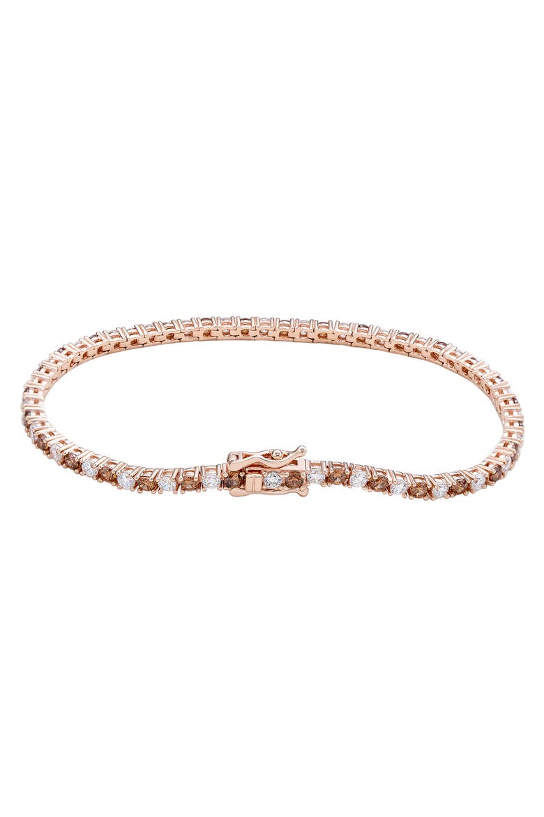 Pavé Tennis Bracelet, Alternate, color, ROSE