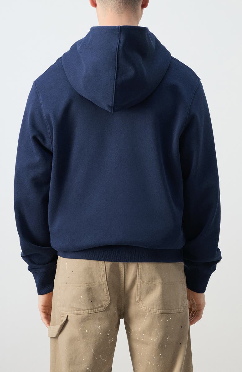 MANGO x Fantastic Man Where? Graphic Hoodie, Alternate, color, Ink Blue