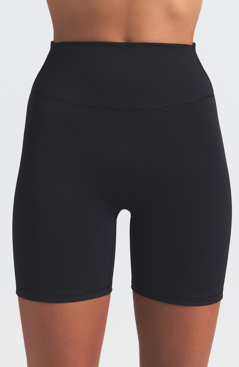NikeSKIMS Matte Bike Shorts, Alternate, color, Obsidian