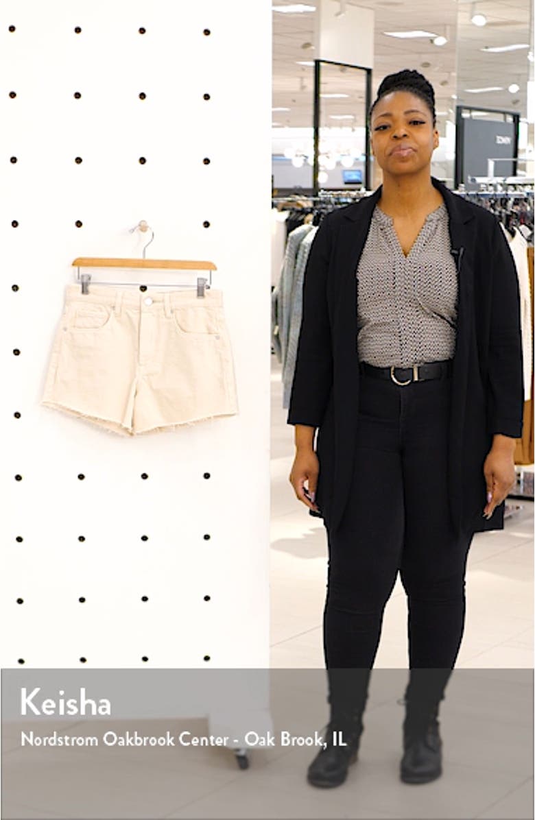 The Barrow High Waist Cutoff Denim Shorts, sales video thumbnail