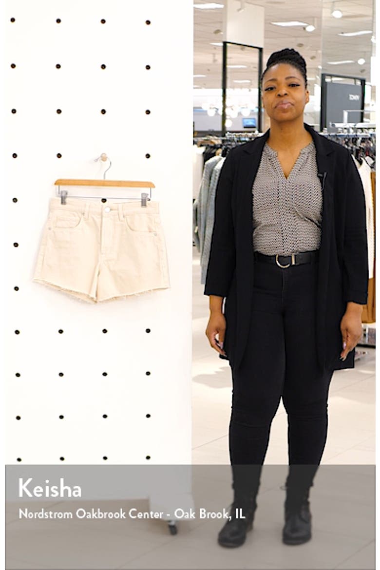 The Barrow High Waist Cutoff Denim Shorts video