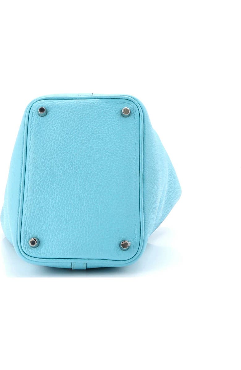 Pre-Owned Hermes Picotin Lock Bag Clemence PM, Alternate, color, Bleu Atoll