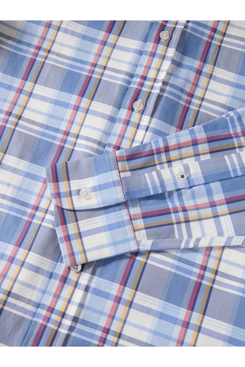 Harrison Button Down Multicolor Plaid Oxford Shirt, Alternate, color, Blue Multi