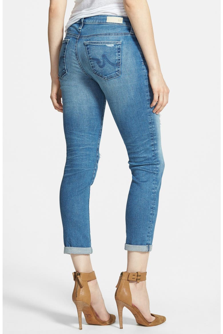 'The Stilt' Roll Cuff Skinny Jeans, Alternate, color, 19 YEAR BREAKDOWN