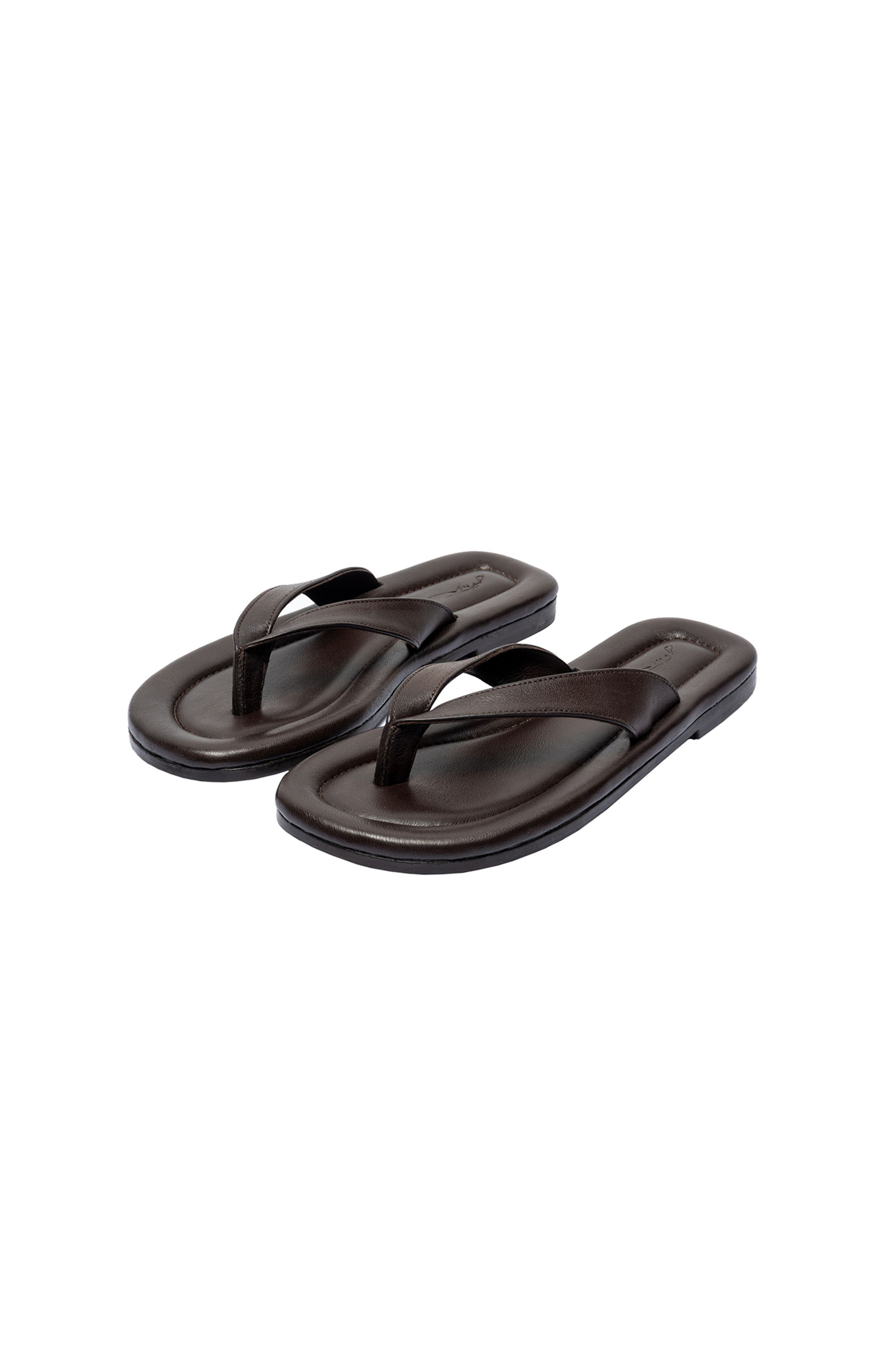 Resort Leather Flip Flop, Alternate, color, Brown