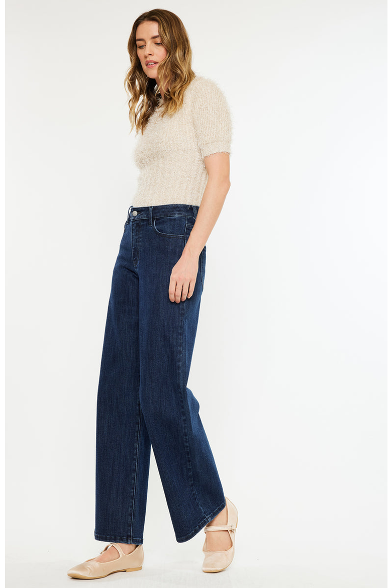 Norie High Rise Wide Leg Jeans, Alternate, color, Dark Wash