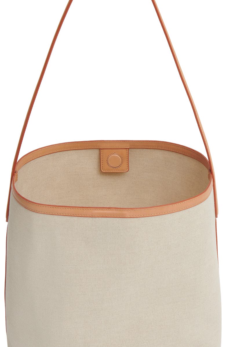 Mansur Gavriel Everyday Cabas Canvas & Leather Hobo Bag, Alternate, color,