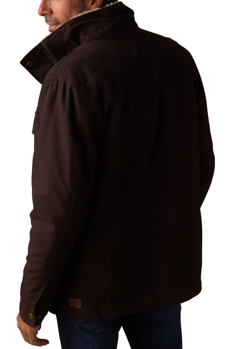 Cotton Canvas Chore Coat, Alternate, color, UMBER