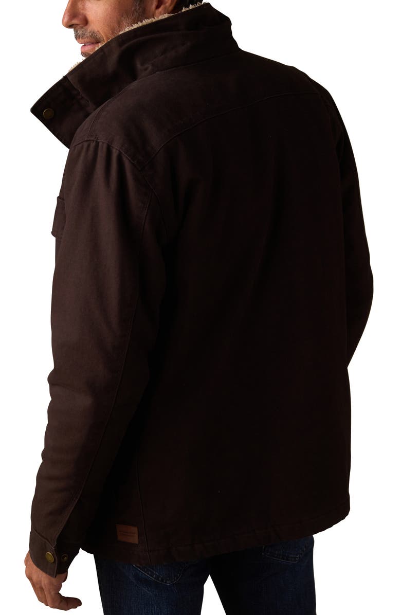 The Normal Brand Cotton Canvas Chore Coat, Alternate, color, Umber