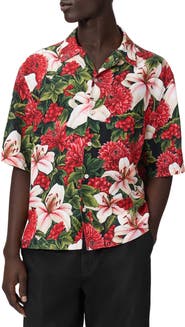 AllSaints Hokkaido Floral Camp Shirt
