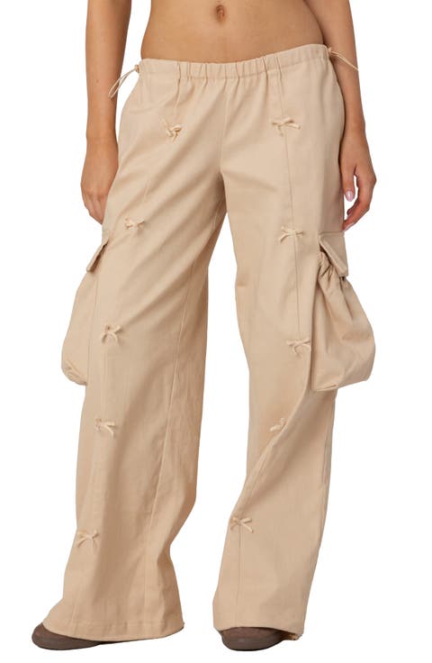 Bow Trim Cargo Parachute Pants