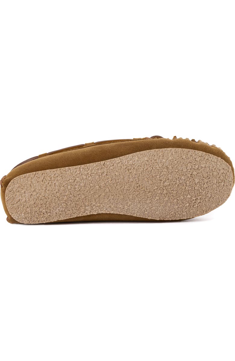 Minnetonka Cosi Faux Shearling Slipper, Alternate, color, Tan