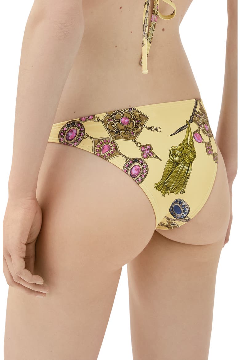 Broken Jewels Bikini Bottoms, Alternate, color, BURRO AZUR GOLD