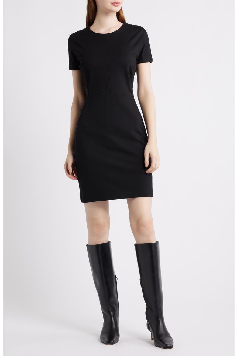 Edulis Sheath Dress, Main, color, BLK