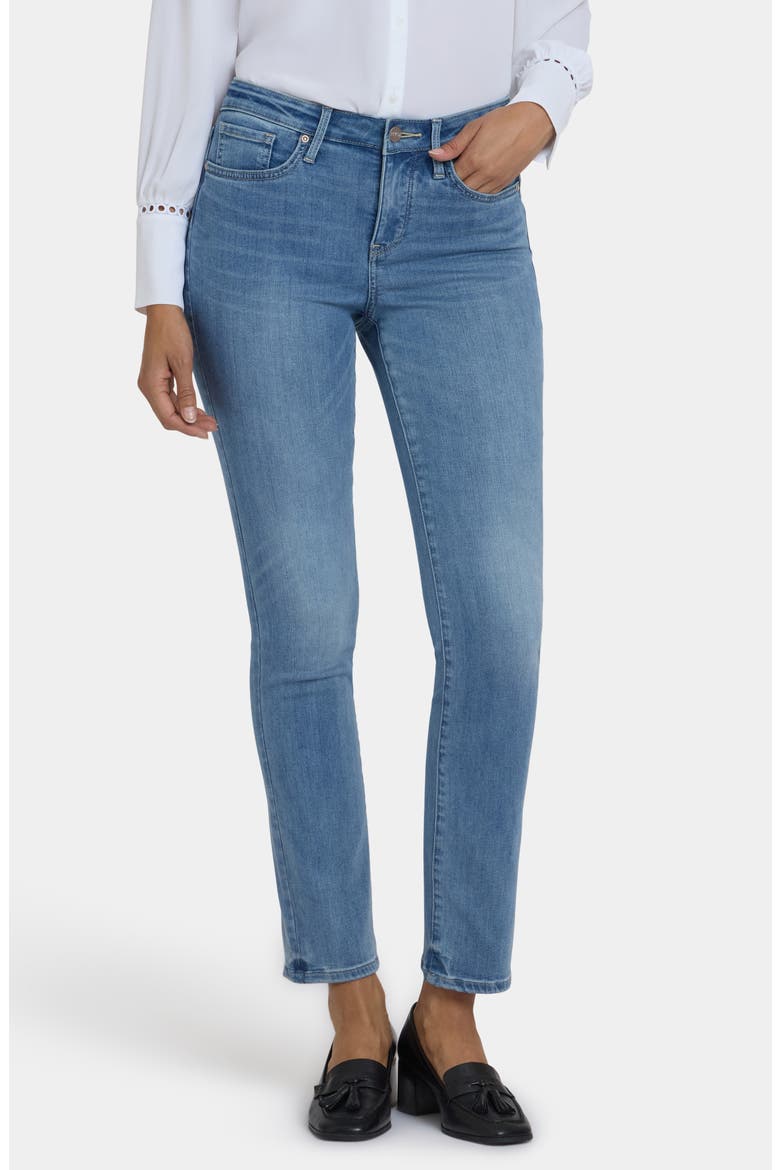 Sheri Slim Straight Leg Jeans, Main, color, BASTILLE SEA