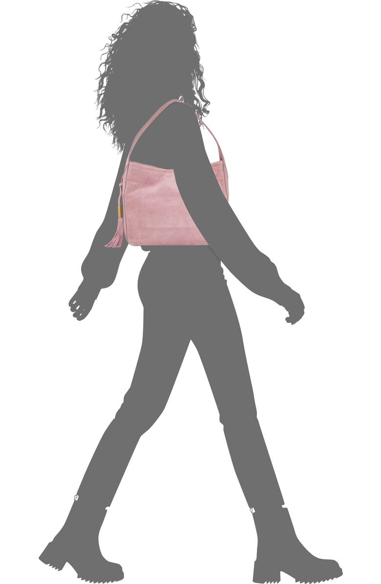 Vince Camuto Aleah Suede Tote, Alternate, color, Cosmetic Pink