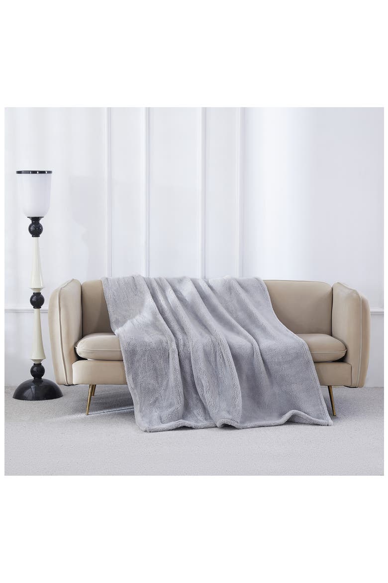 Rebecca Minkoff Oversize High Pile Fleece Throw Blanket