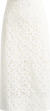 Marimekko Nokkeluus Keidas Semi Sheer Broderie Anglaise Midi Skirt