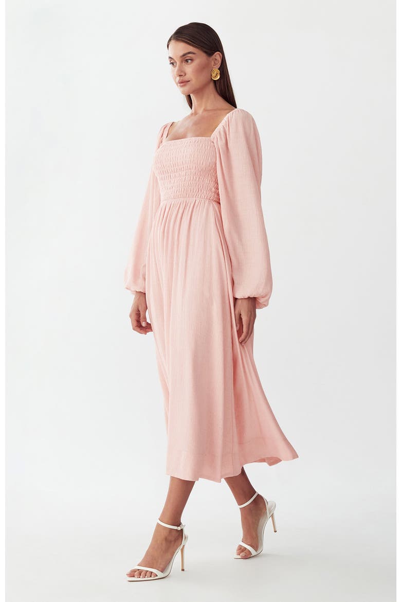 True Midi Dress, Alternate, color, Blush