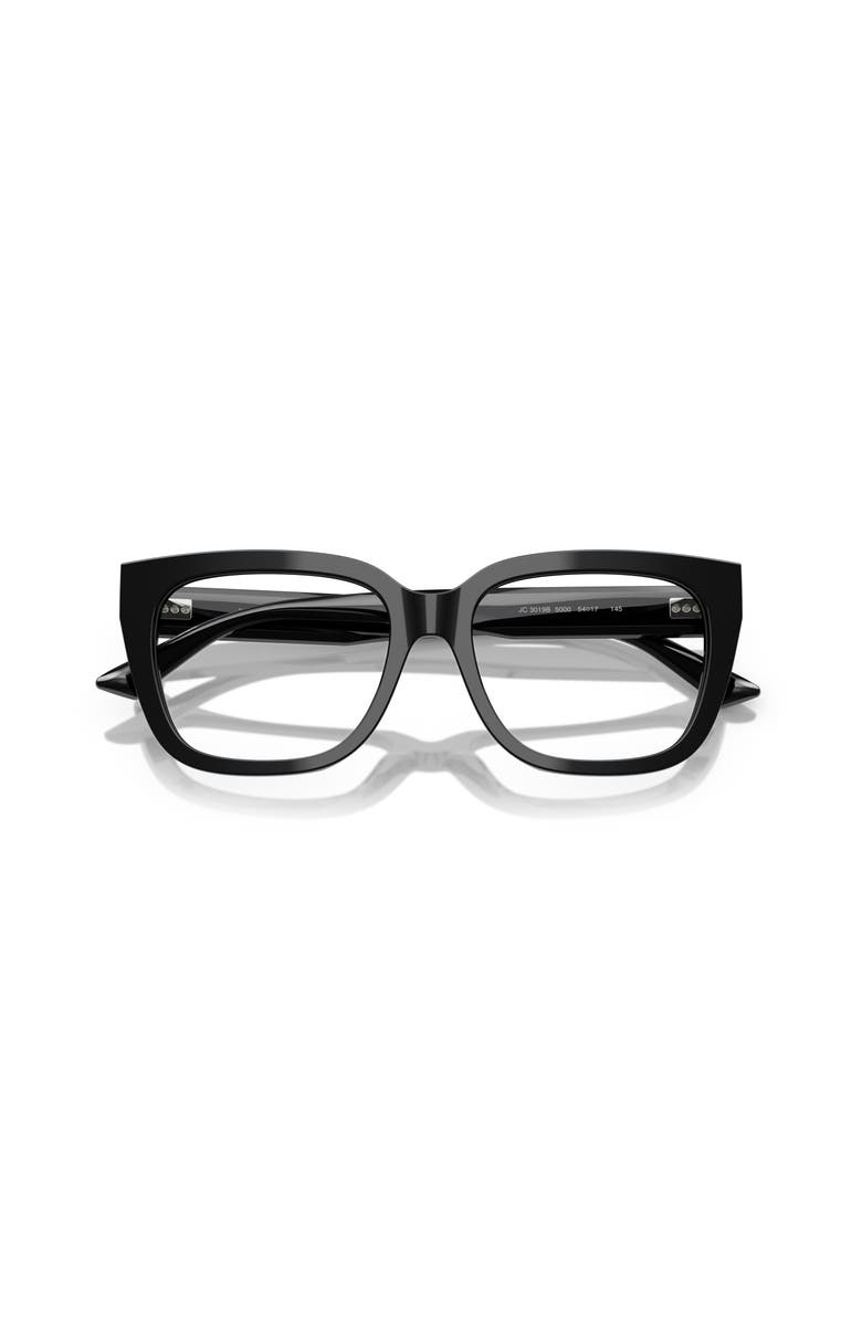 Jimmy Choo 54mm Square optical glasses, Alternate, color, Black