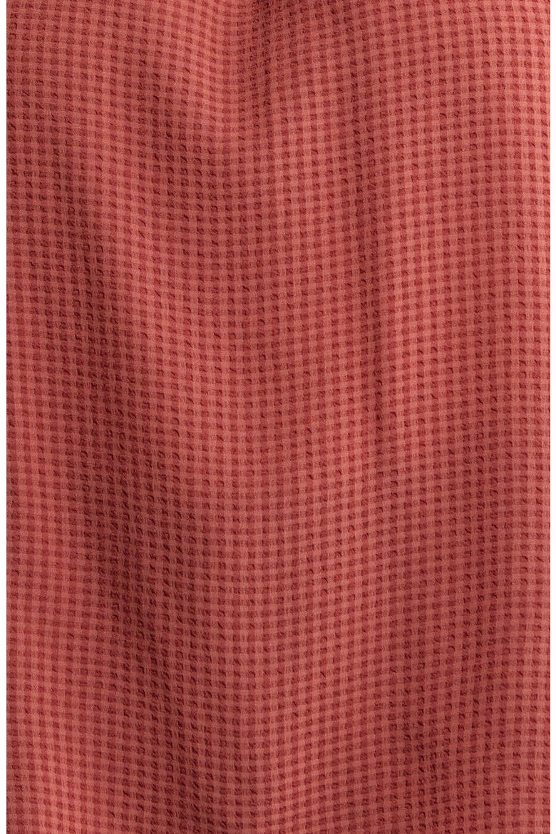 Textured Short Sleeve Shirt, Alternate, color, MAHOGANY RED