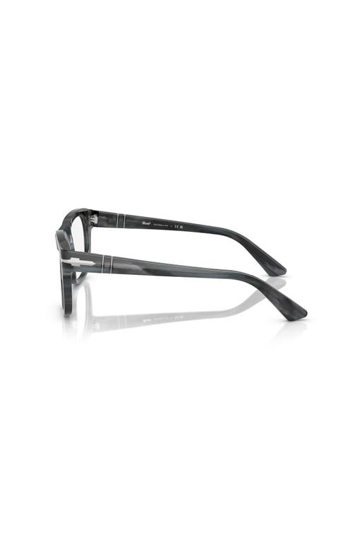 Persol 53mm Square Optical Glasses In Gray