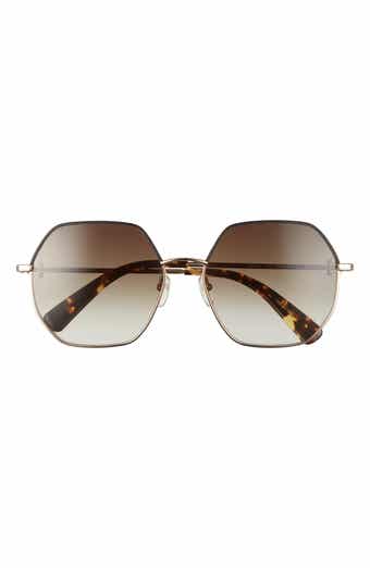 Longchamp 58mm Gradient Geometric Sunglasses