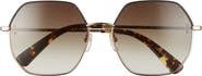 Longchamp 58mm Gradient Geometric Sunglasses