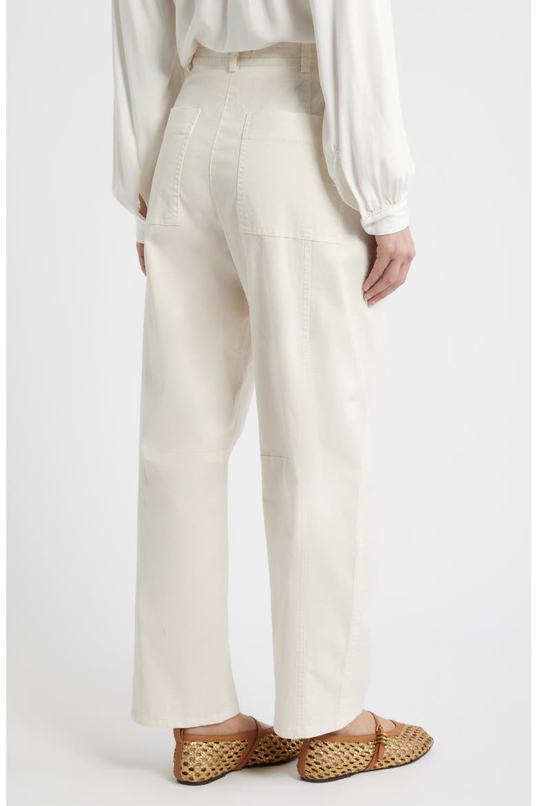 Lunar Barrel Leg Pants, Alternate, color, BONE
