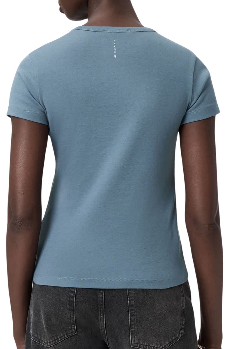 AllSaints Stevie Cotton T-Shirt, Alternate, color, Pale Blue