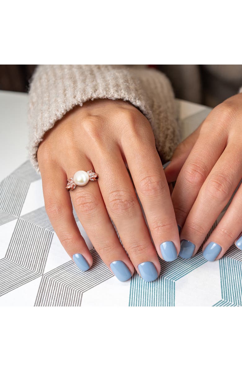 Julianna B. Cultured Pearl & Morganite Cocktail Ring 14k, Alternate, color, Morganite