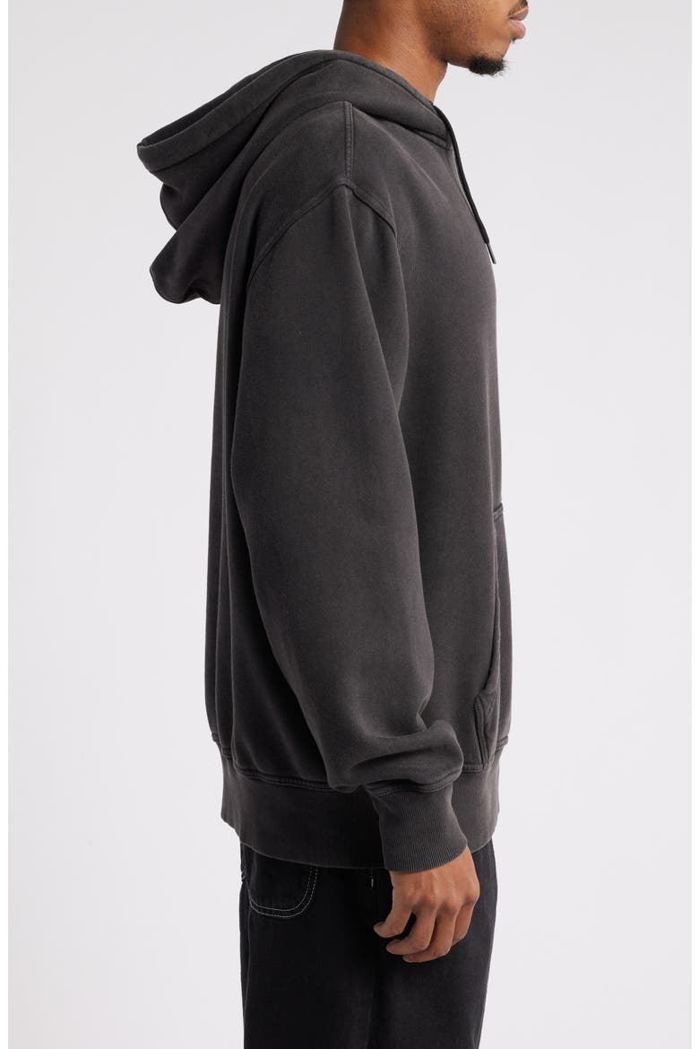 Fleece Hoodie, Alternate, color, BLACK
