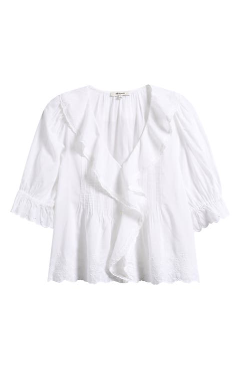 Ruffle Puff Sleeve Top
