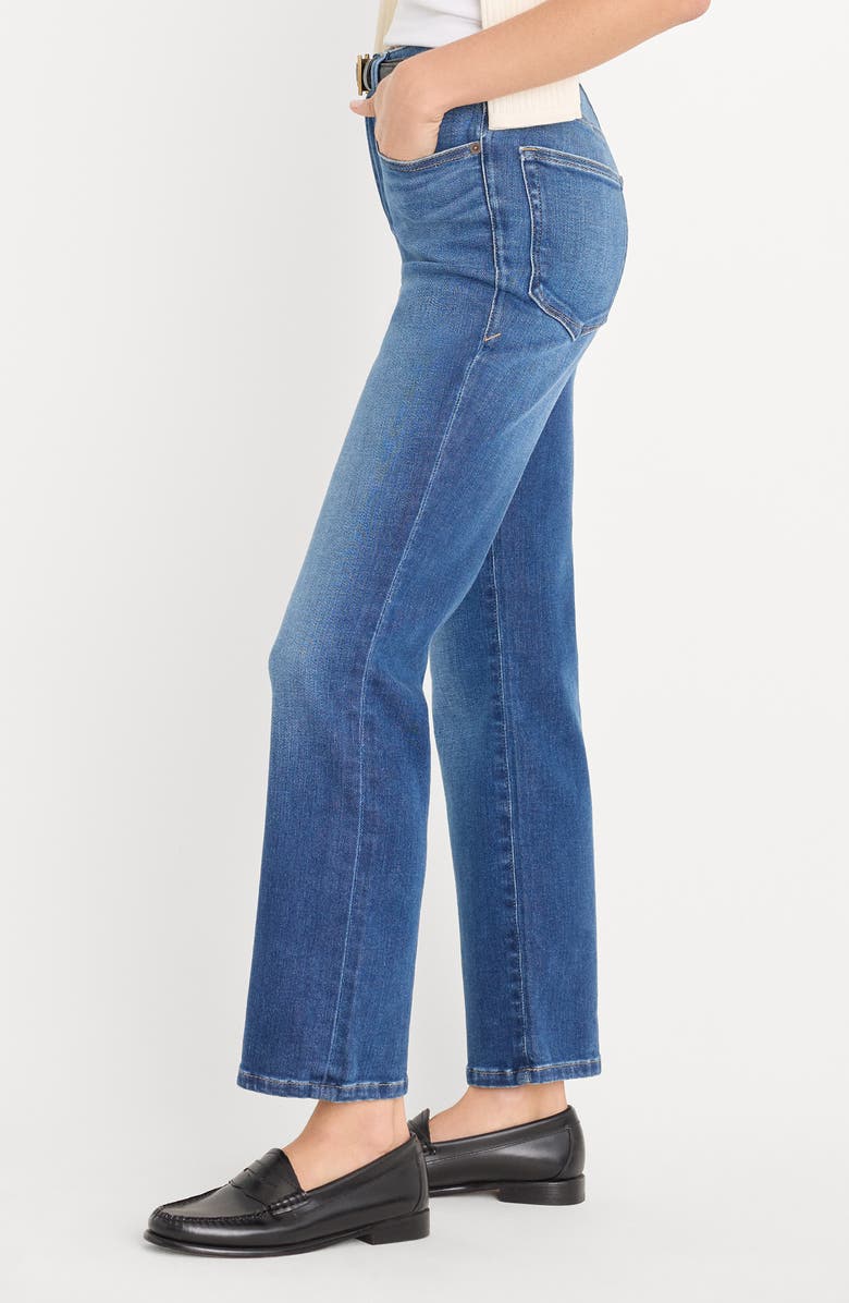 Good American Soft-Tech Good Legs Ankle Straight Leg Jeans, Alternate, color, Indigo1233