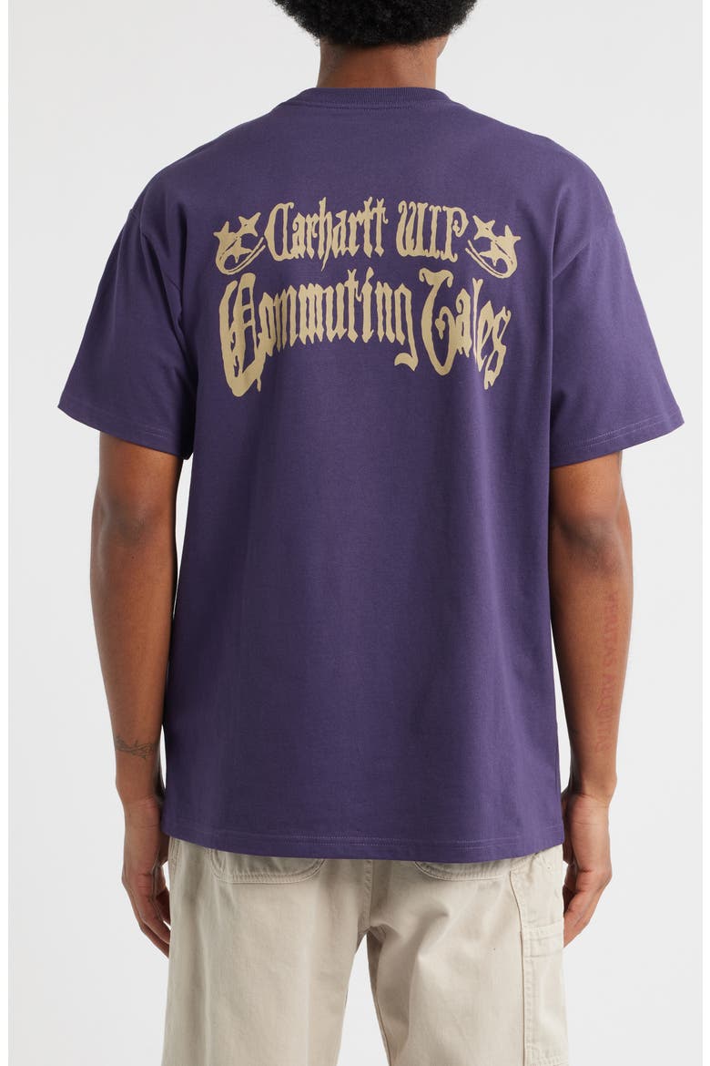 Commuting Tales Organic Cotton Graphic T-Shirt, Alternate, color, LOKERS